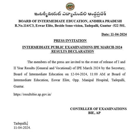 ap bridge course results 2024|BIE AP Inter 2024: Download Short Marks Memos [Released Now].